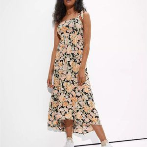 American Eagle - Floral Tie-Strap Midi Dress (Medium)